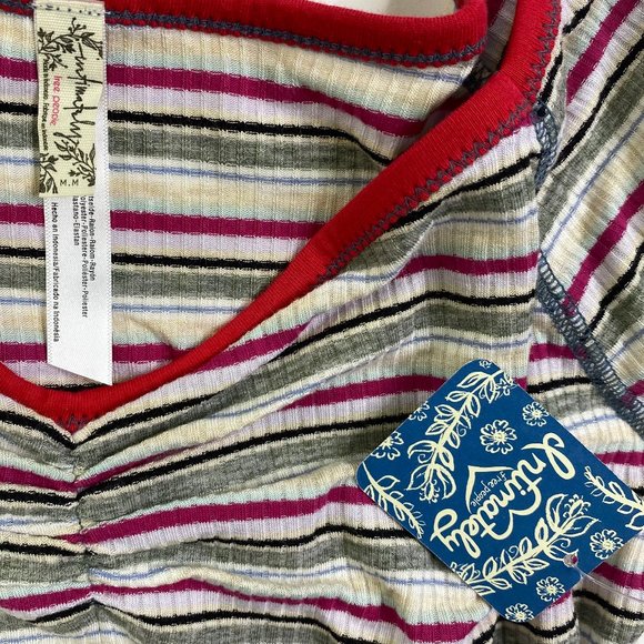 FREE PEOPLE STRIPED TOP, SIZE M, NWT - Picture 5 of 6